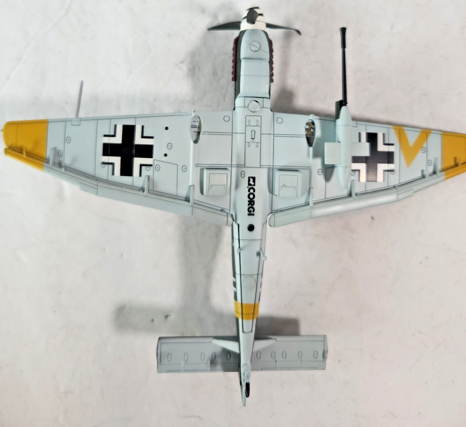 CORGI DIE CAST STUKA MILITARY PLANE CAMO GERMANY WWII DAMAGED 1/72 NO GEAR