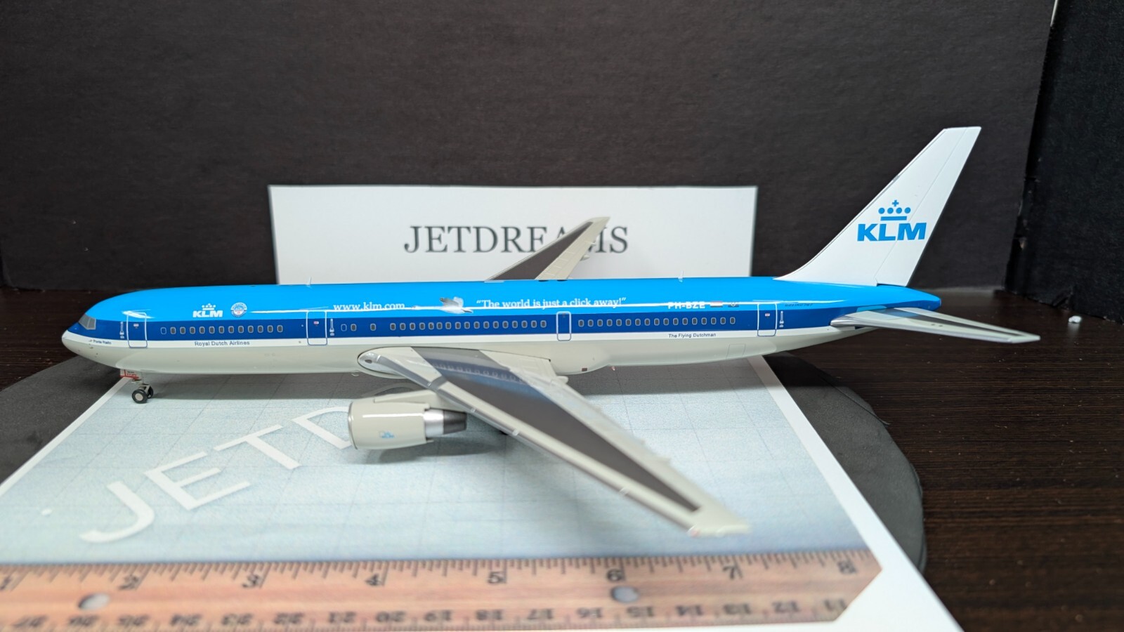 1/200 KLM ROYAL DUTCH AIRLINES BOEING 767-300 CLICK AWAY COLORS PH-BZE JC WINGS