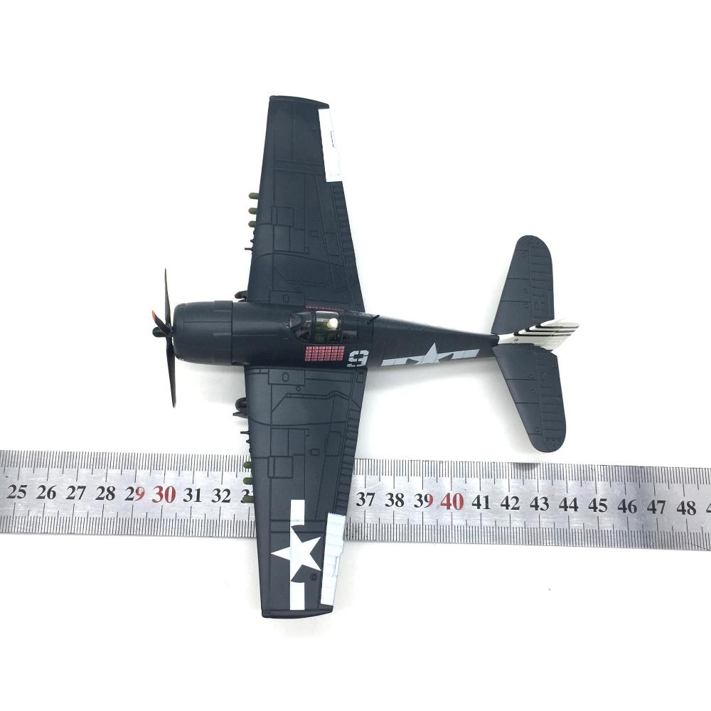 1:72 WWII U.S. F6F Hellcat Shipboard Fighter Alloy Military Aircraft Model Craft