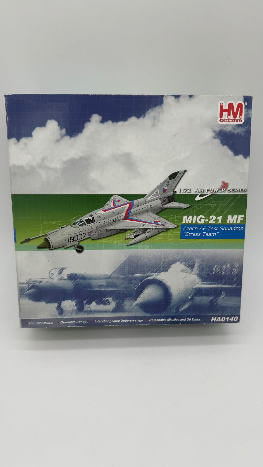 Hobby Master MiG-21 MF Czech AF Test Squadron Stress Team HA0140 HA 0140