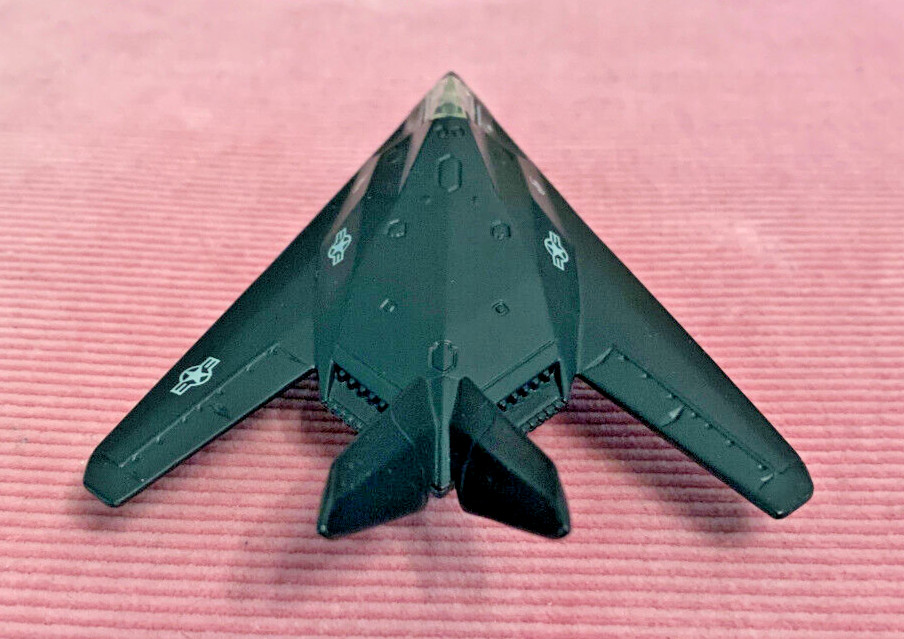 4 stealthy jet aircraft set. die cast metal. 4-5 inches. B-2, F-117, Exp, Future