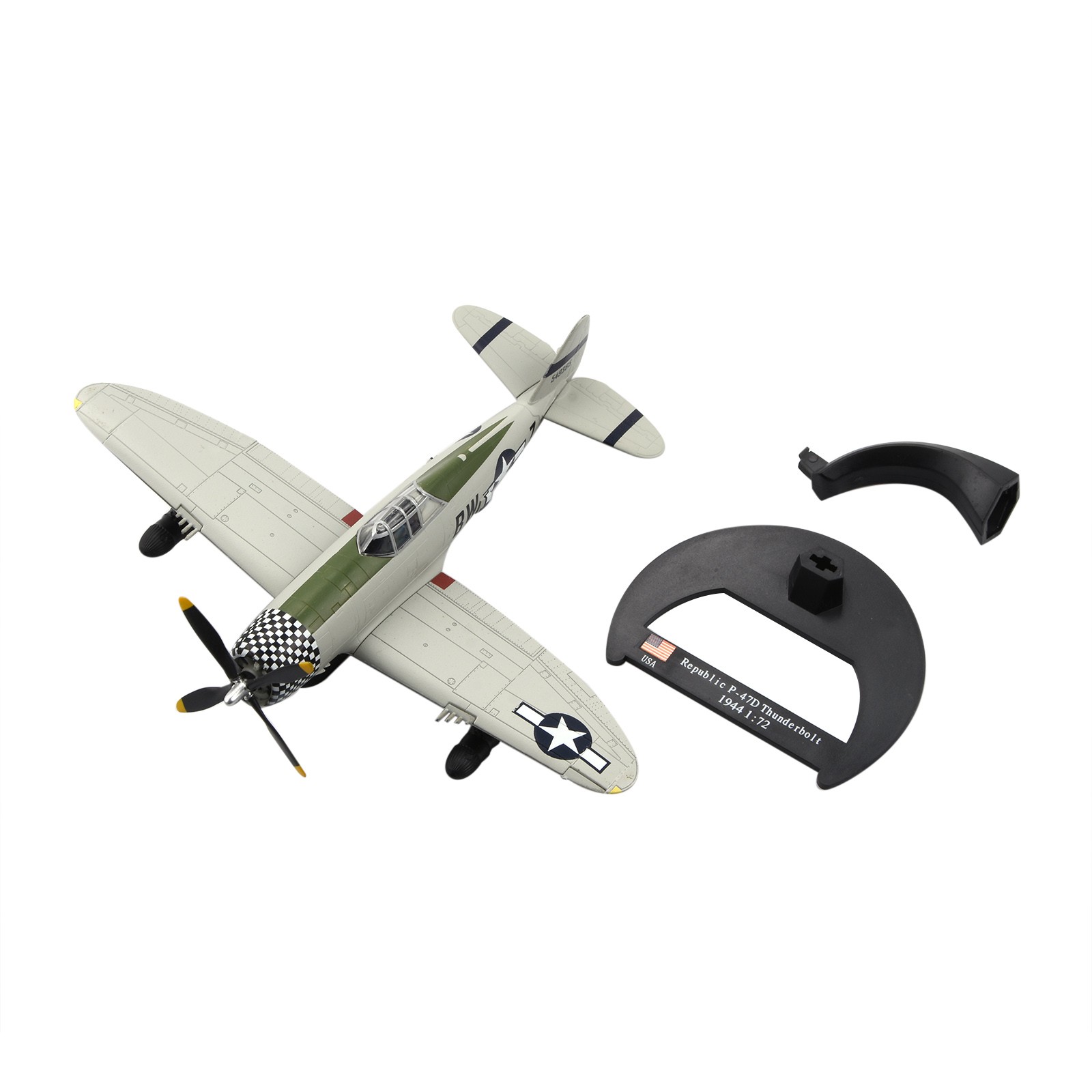 P-47D Thunderbolt Fighter Model 1:72 Diecast For Republic WWII USAAF Aircraft