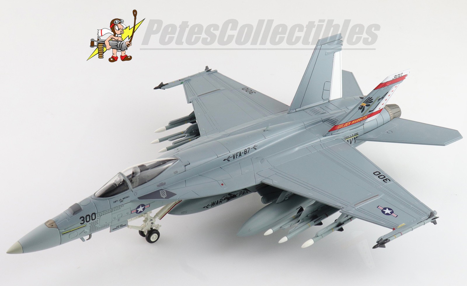 Hobby Master HA5141 F/A-18E Super Hornet Golden Warriors 168910 VFA-87 1/72