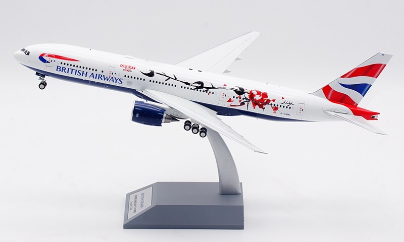 1:200 32CM ARD BRITISH AIRWAYS BOEING 777-200 Passenger Plane Diecast Model