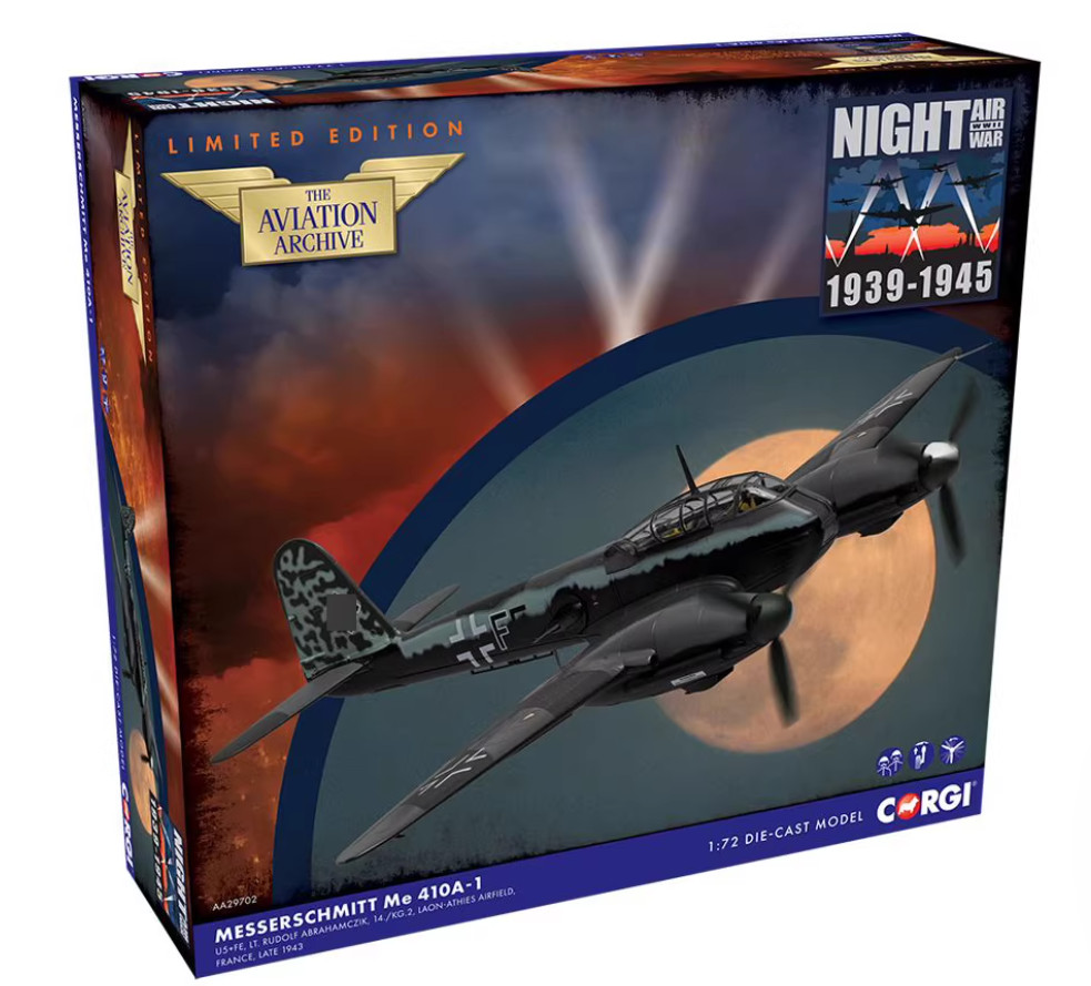 1:72 Corgi Messerschmitt Me 410A Hornisse Luftwaffe 1943 Fighter Diecast Model