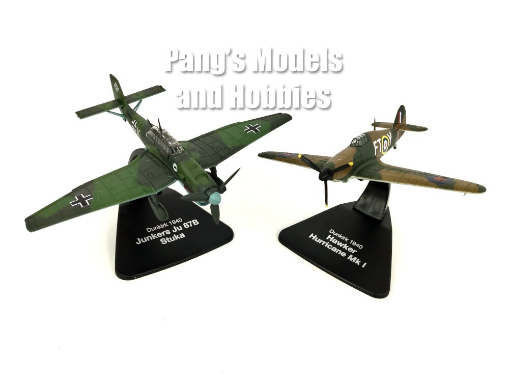 Set of 2: Hurricane vs Stuka – Dunkirk 19401/72 Scale Diecast Model