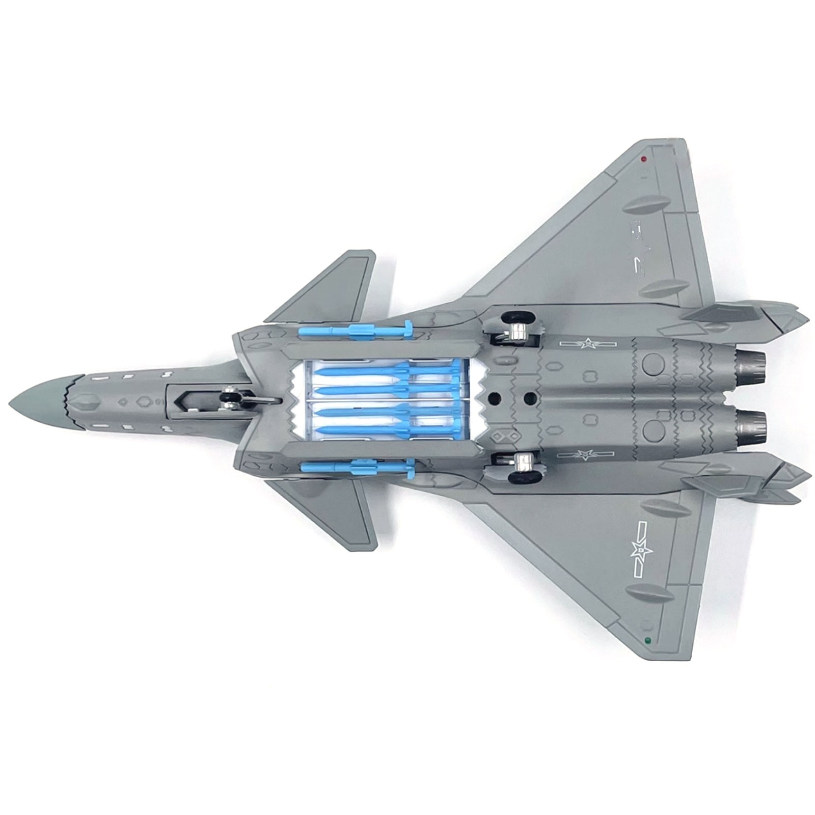 20.3cm Diecast Alloy 1/100 Chinese Air Force Chengdu J-20 Fighter Model Display
