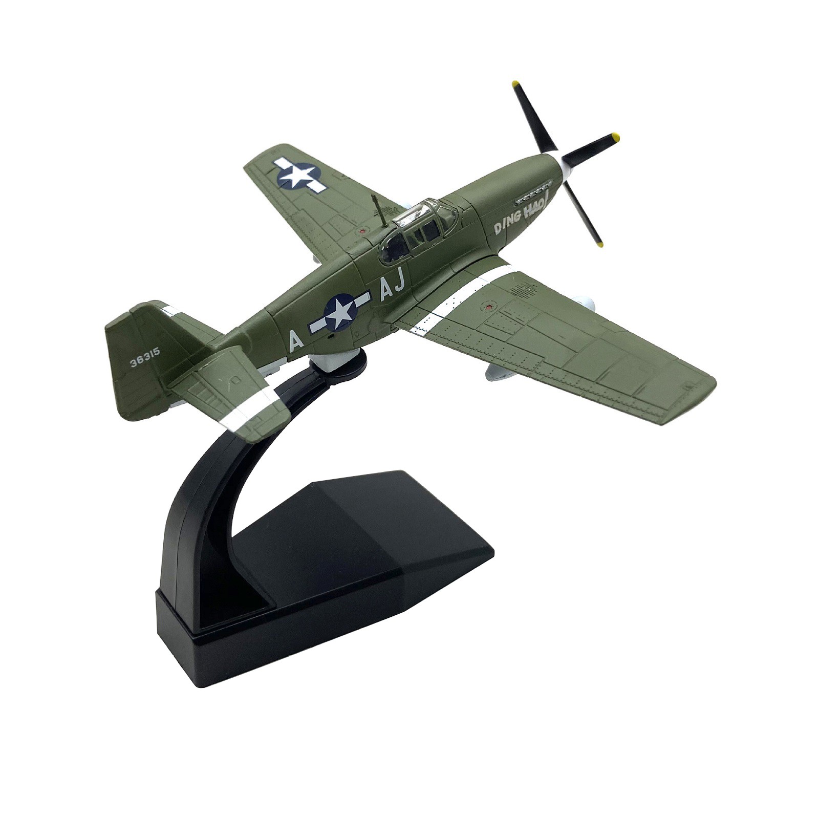 1:72 Military WW2 P-51B Mustang Fighter Alloy Aircraft Model Plane Ornaments F