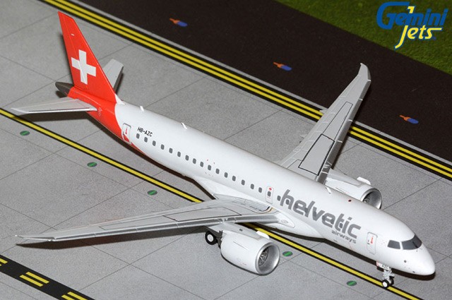 G2OAW1388 GeminiJets E190-E2 1/200 Model HB-AZC Helvetic Airways