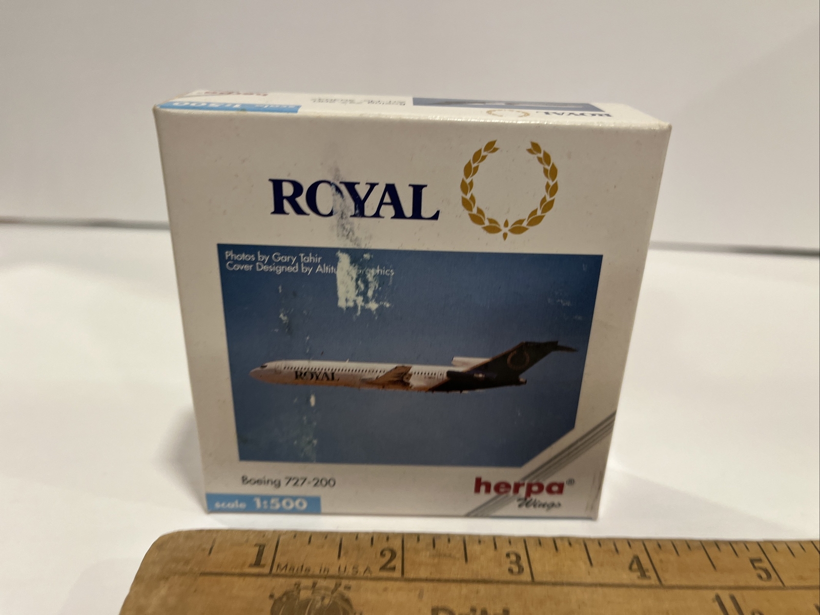 1:500 Herpa Royal Airlines Boeing 727 200 Jet Toy Scale Model Airport Airplane