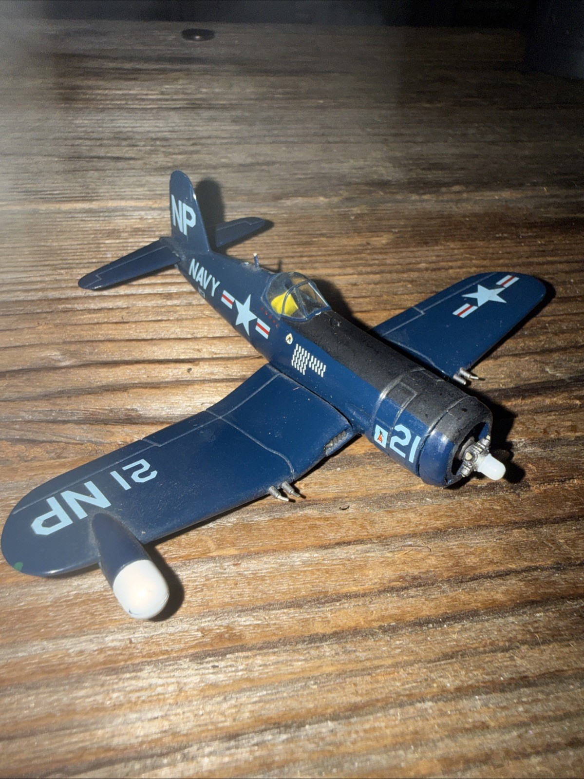 Diecast F4U-4 Corsair Fighter Plane 3 To 4”
