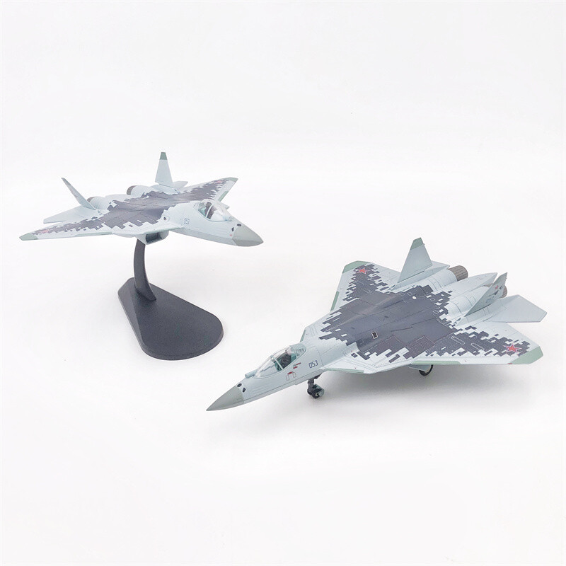 Wltk Russia Sukhoi Su-57 Felon Stealth Multirole Fighter 1/100 Diecast Jet Model