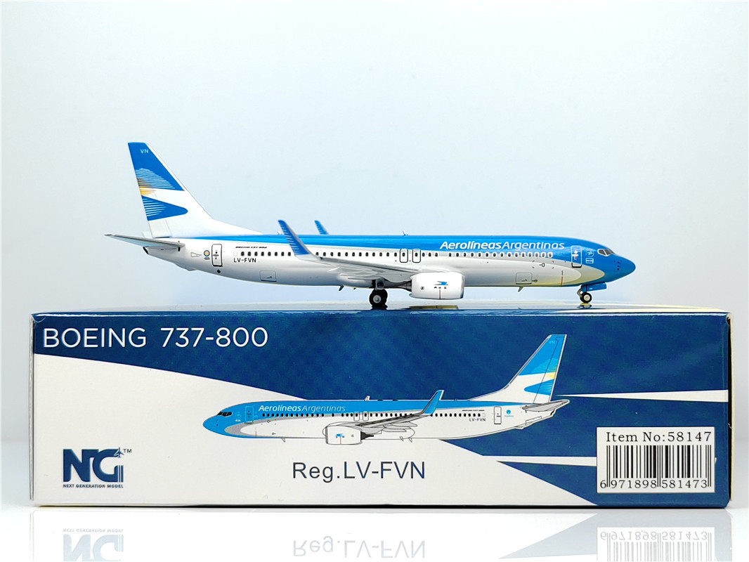 1:400 NG Models Aerolineas Argentinas B737-800 Airplane Diecast Aircraft Model