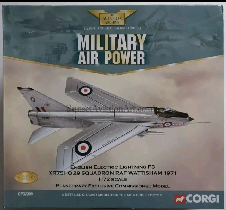 Corgi Aviation English Electric Lightning F3 29 Squadron RAF Wattisham CP32309