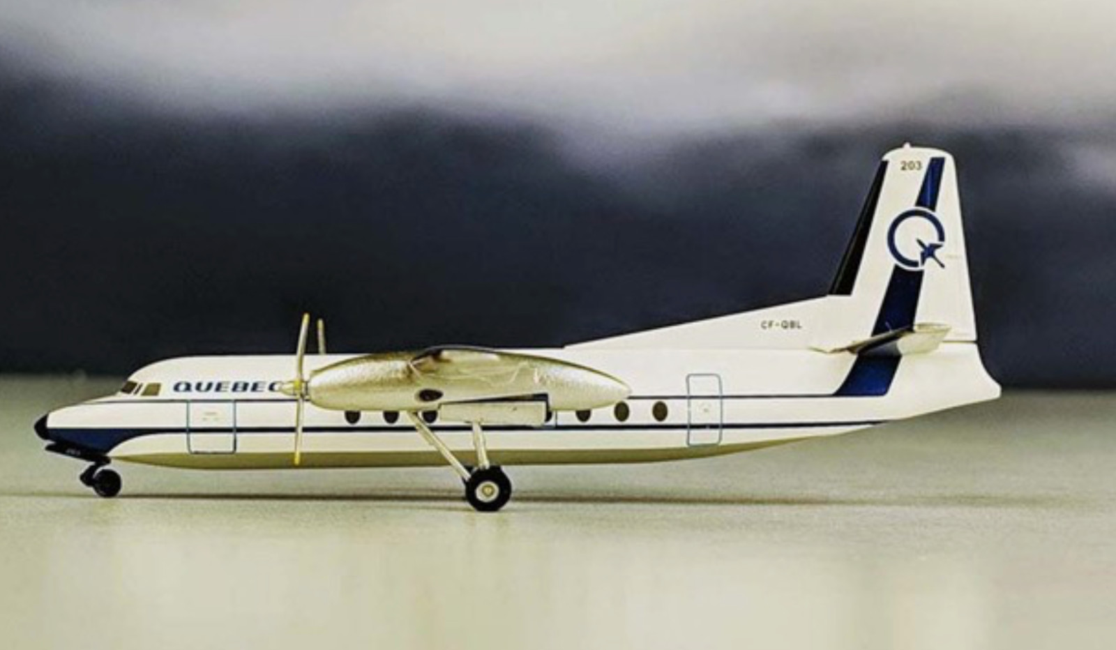 AC219419 AeroClassics F27 Friendship 1/200 Model CF-QBL Quebecair