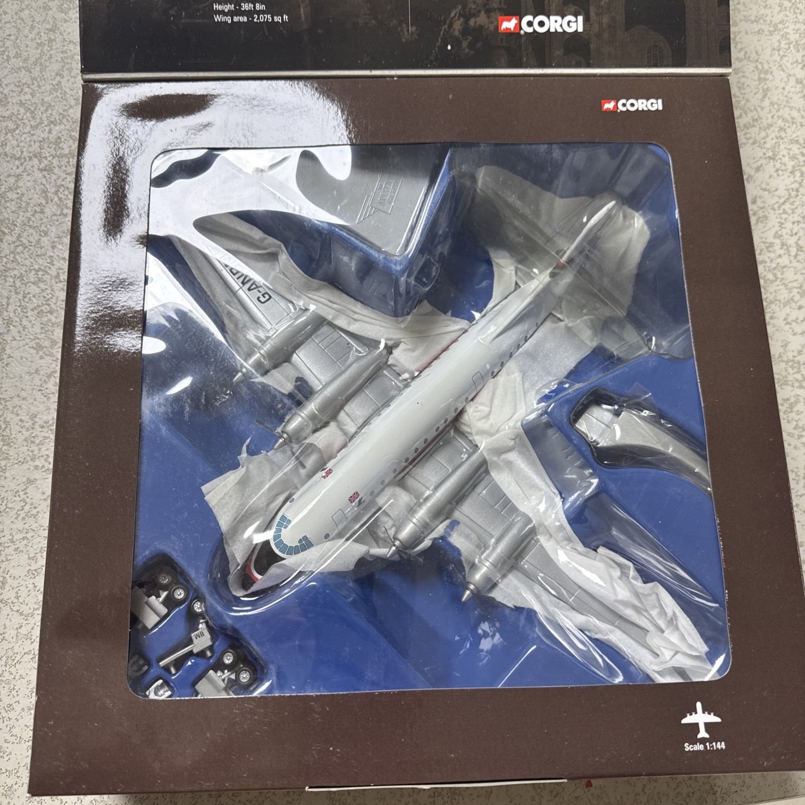 CORGI Aviation Archive 1:144 Bristol 175 Britannia 102 Laker Airways AA48601