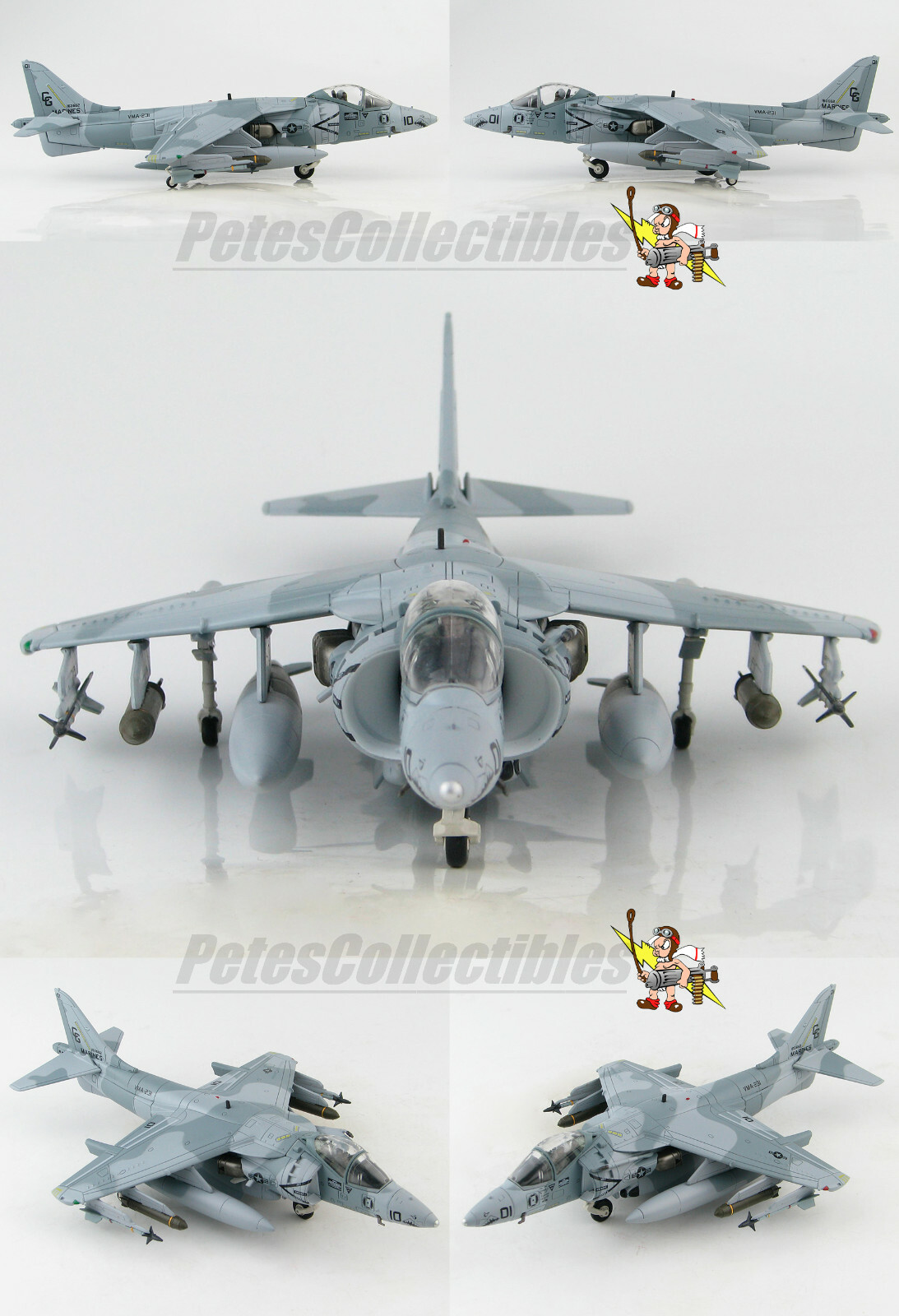 HOBBY MASTER HA2624 BAe AV-8B Harrier II USMC VMA-231 Ace of Spades 1991, 1:72