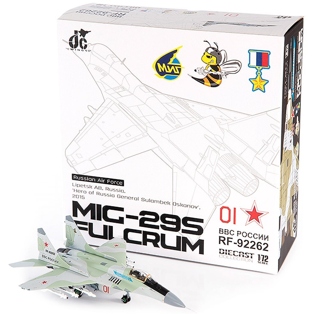 Mikoyan MiG-29S Fulcrum Russian Air Force 1:72 Scale Model JCW-72-MG29-013