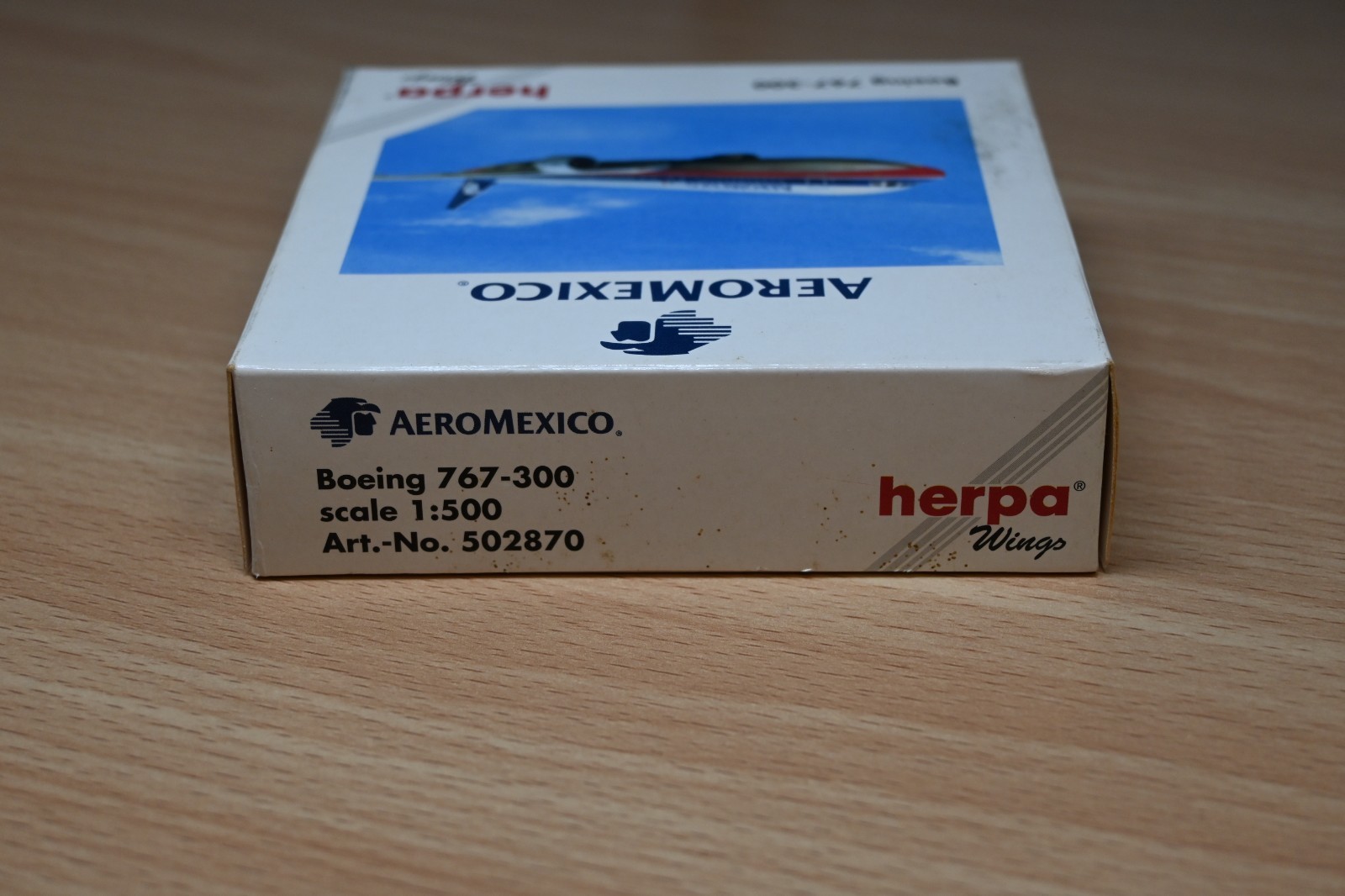 Herpa Wings Aero Mexico Boeing 767-300 Diecast Model 1:500 Scale