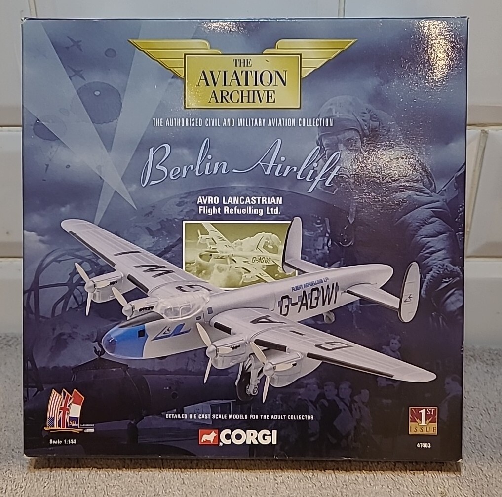 Boxed Corgi Av Archive 47403 Avro Lancastrian Flight Refuelling Ltd 1st Issue