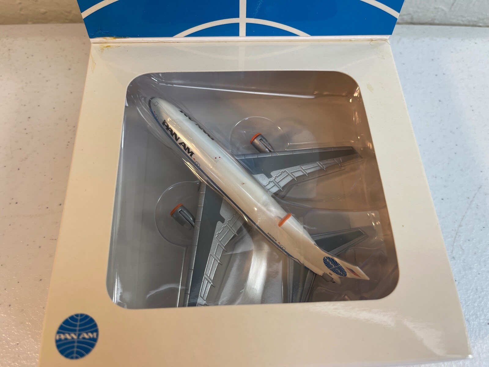 1:400 BLUE BOX PAN AM L-1011 1970S COLORS CHROME BELLY CLIPPER EAGLE WING N505PA