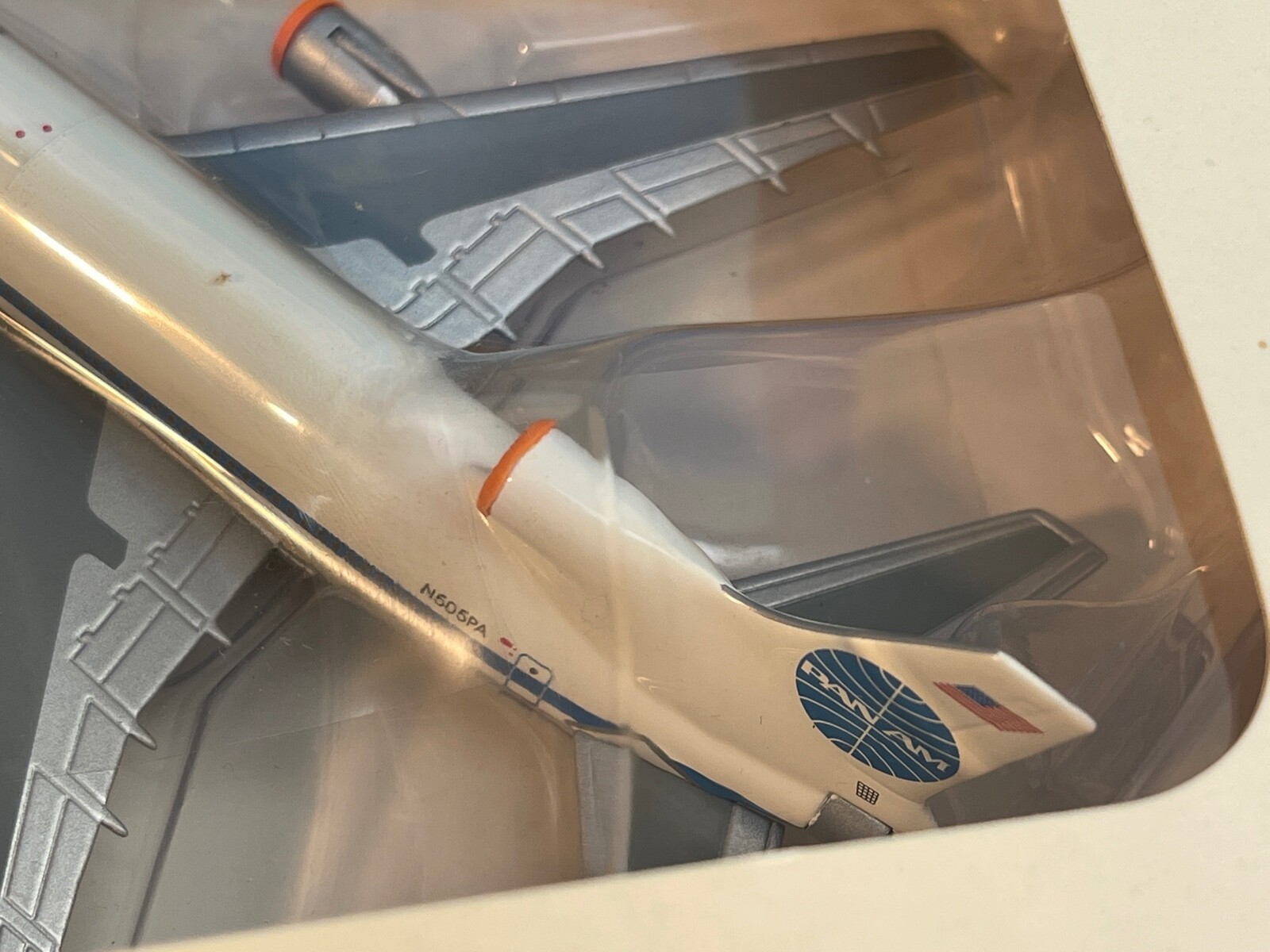 1:400 BLUE BOX PAN AM L-1011 1970S COLORS CHROME BELLY CLIPPER EAGLE WING N505PA