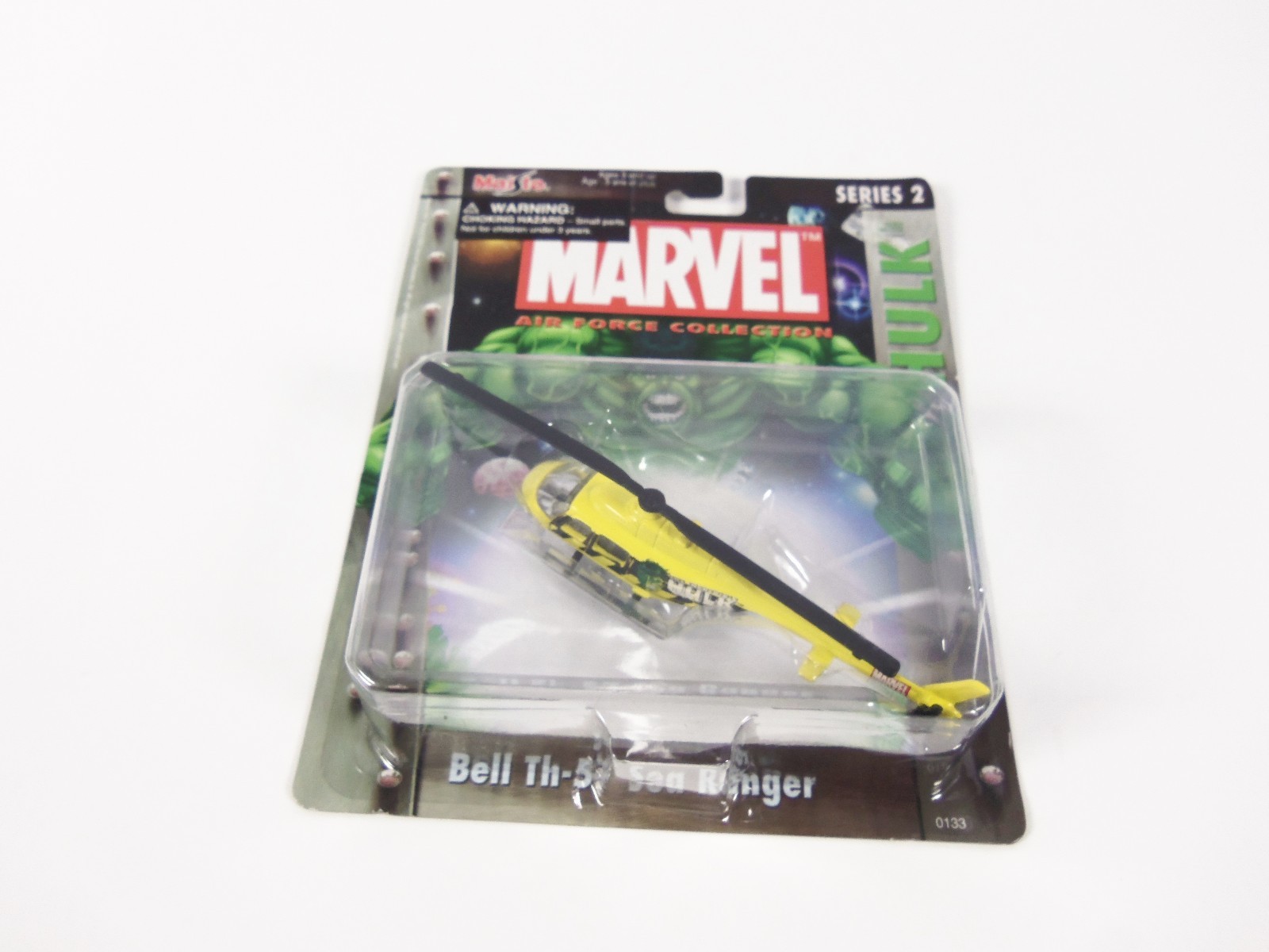 Maisto Ultimate Marvel Air Force Hulk Bell Th-57 Sea Ranger Helicopter Airplane