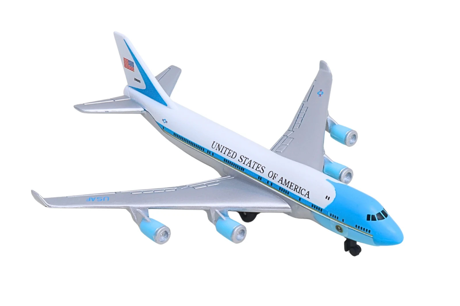 AIR FORCE ONE United States of America Die Cast Metal Plane DARON RT5734 B 747