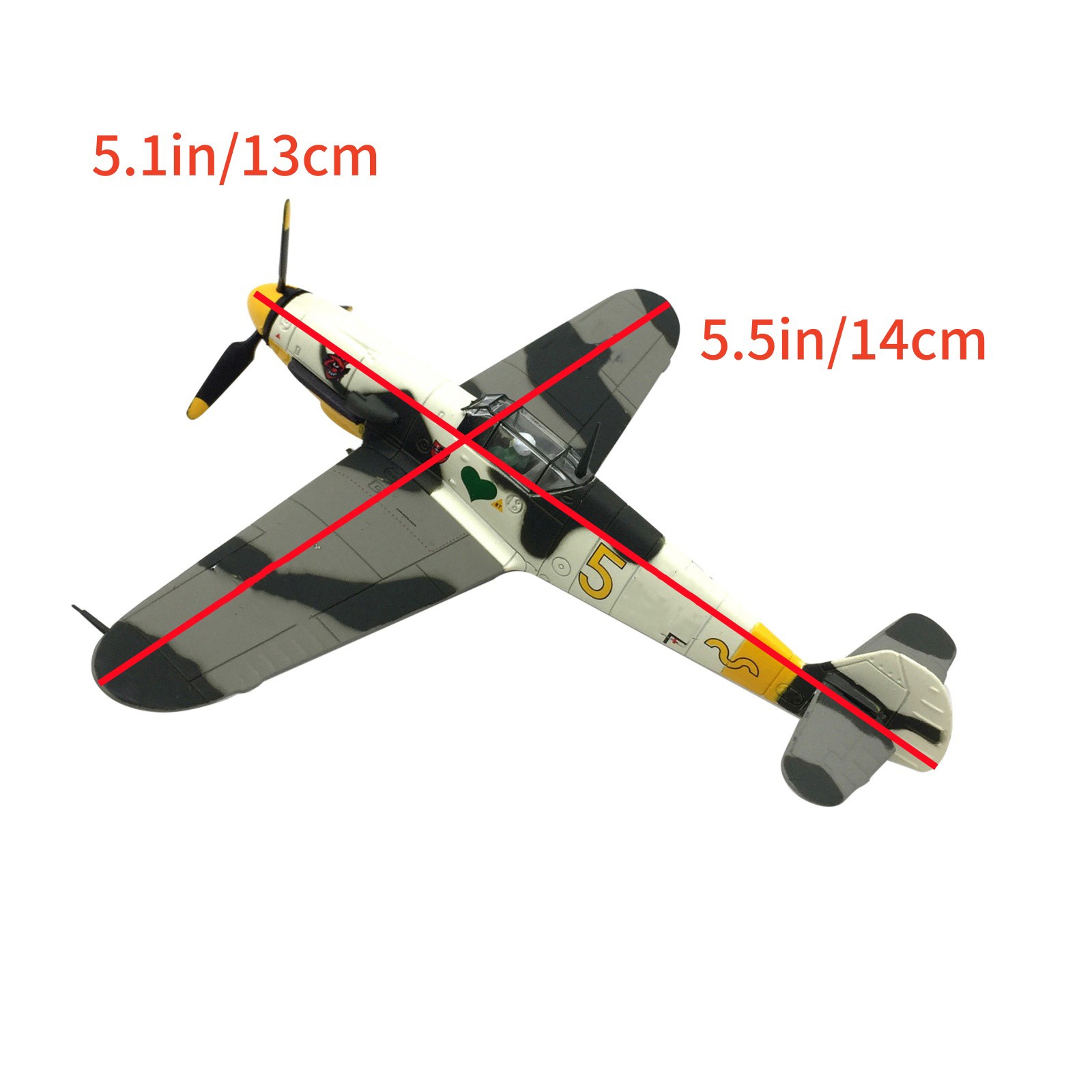 German Air Force Messerschmitt BF-109 1/72 Scale Alloy Diecast Model Plane