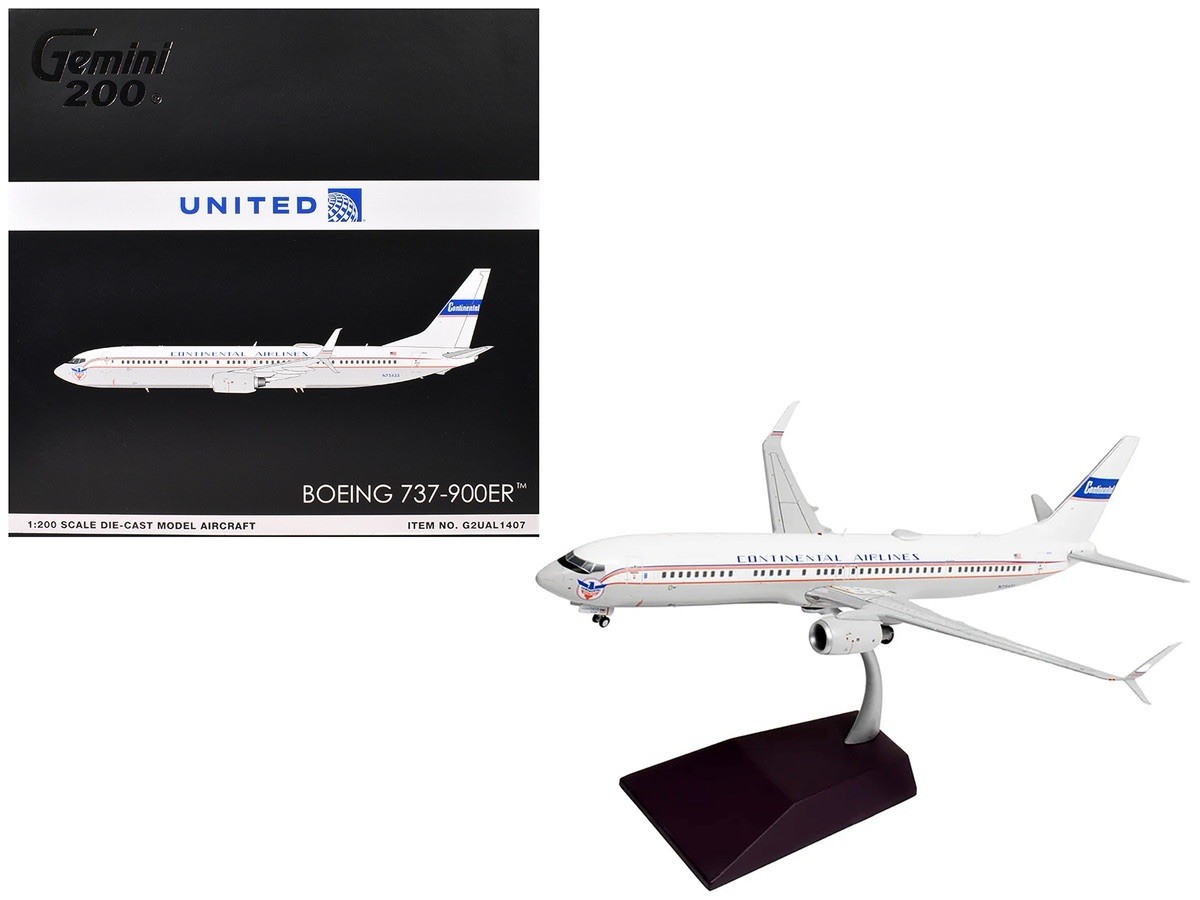Boeing 737-900ER”Continental Airlines – United Airlines” Red Blue White 1/200