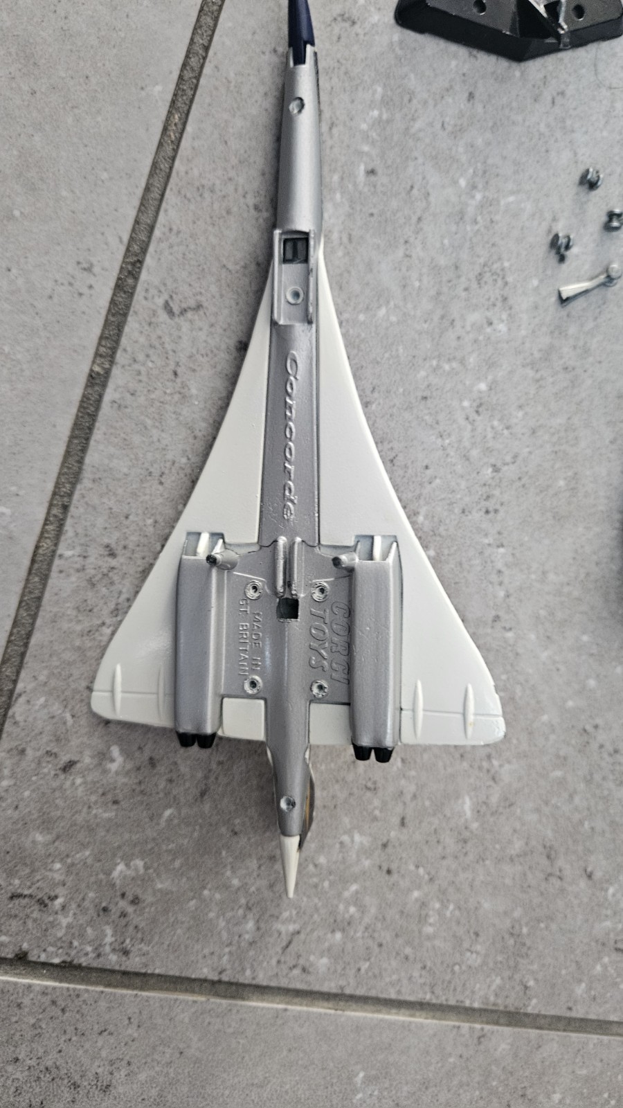 VINTAGE CORGI TOYS. BAC Sud Concorde Diecast Model with BOAC Livery. BOXED.