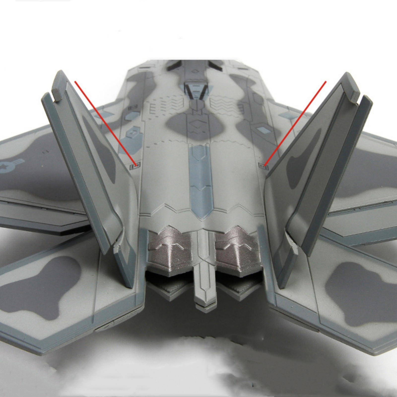 1/72 F-22 Fighter Bomber Aircraft Diecast Fighting Jet Airplanes Model Jet Scene