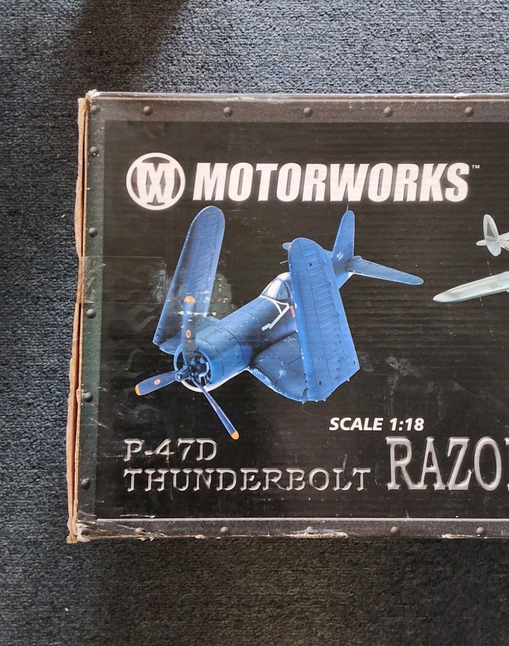 Motorworks P-47D Thunderbolt Razor-Back 1:18 Scale Airplane Unopened