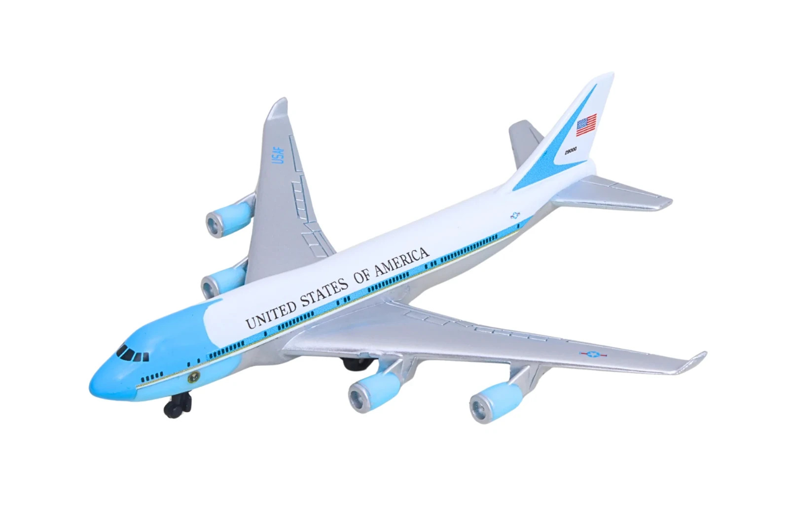 AIR FORCE ONE United States of America Die Cast Metal Plane DARON RT5734 B 747