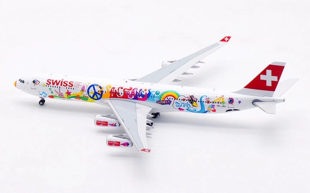 Swiss (San Francisco Livery) / Airbus A340-300 / HB-JMJ / AV4319 / 1:400 *LAST*