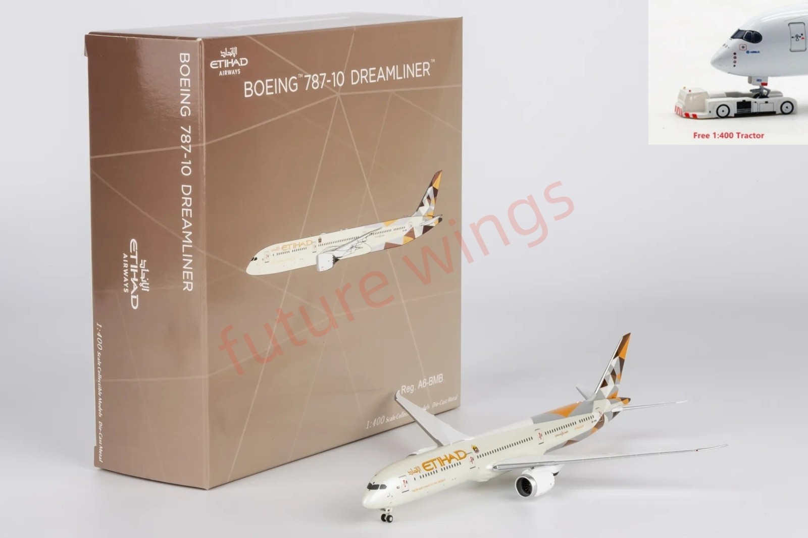 1:400 NG Models NG56032 E***** Airways B787-10 A6-BMB Aircraft Model+Free Tracto