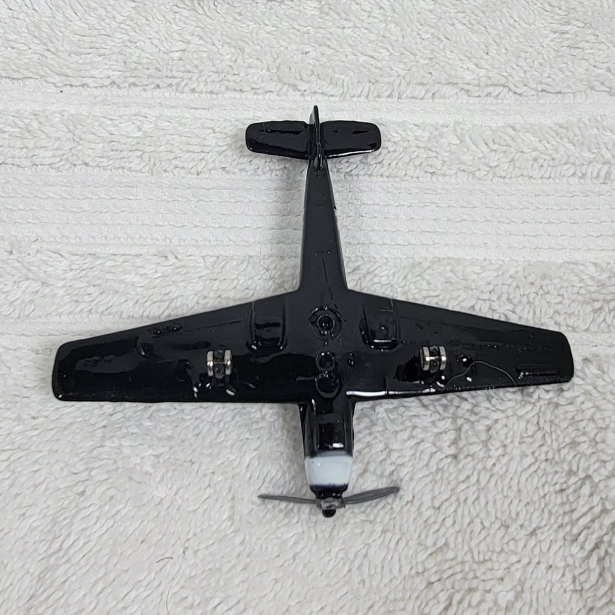 Messerschmitt 109E Airplane Black White 3.25″ Die Cast A23