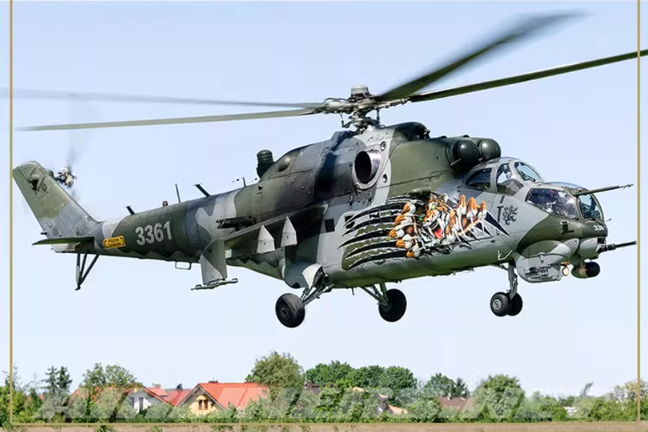 1:48 BLESS Czech Air Force Mi-24V Hind NTM 2011 Attack Helicopter Diecast Model
