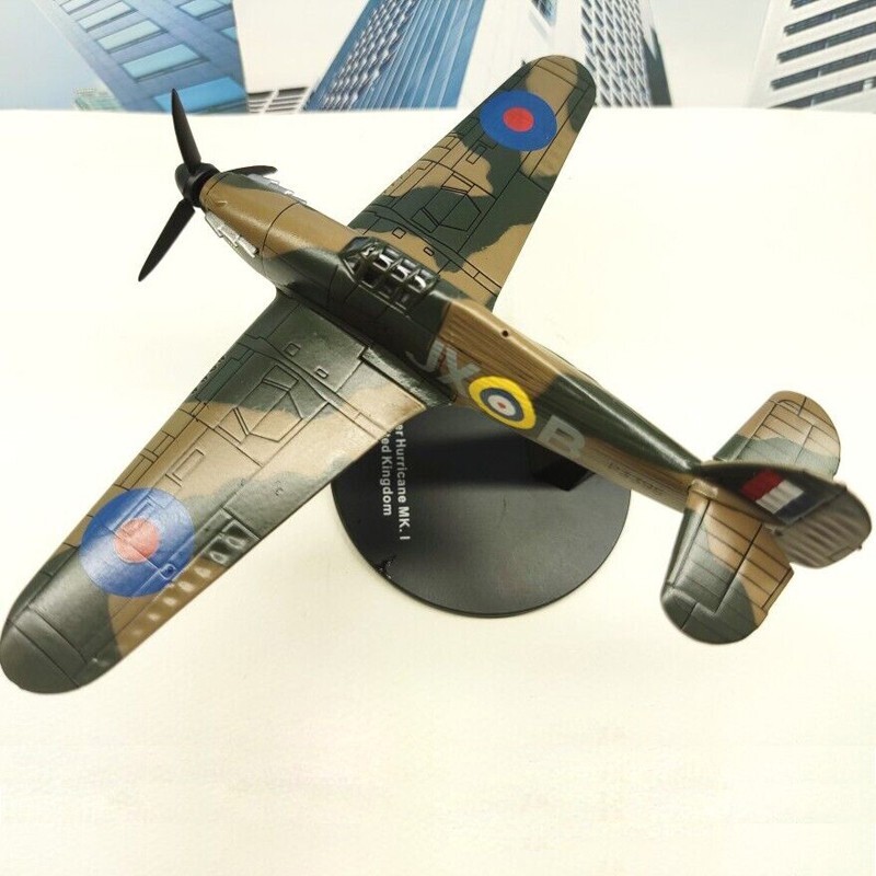 1:72 WW2 Hawker Hurricane MK.I Fighter Aircraf Model Diecast Military Collection