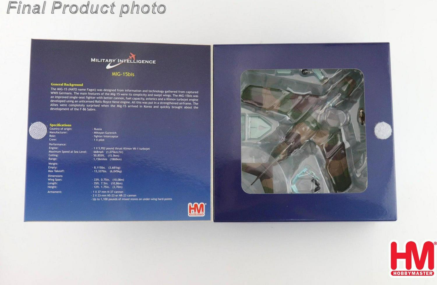 MIG-15bis Red 1998 Maj. Ivanovich Mikhin 518th IAP N. Korea May 1953 1:72 Model