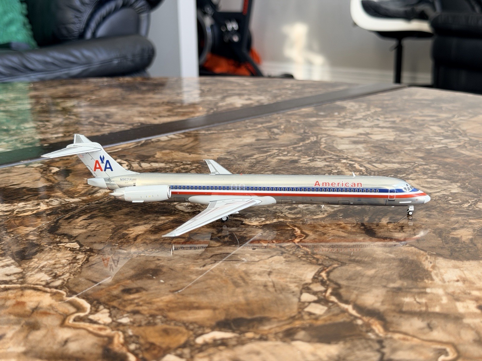American MD-83 Polished N9621A Gemini 200 G2AAL760 1:200