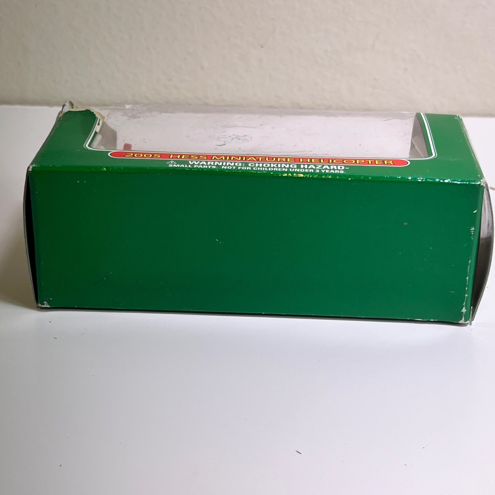 Hess 2005 Miniature Helicopter White Green Red Collectible Toy Boxed
