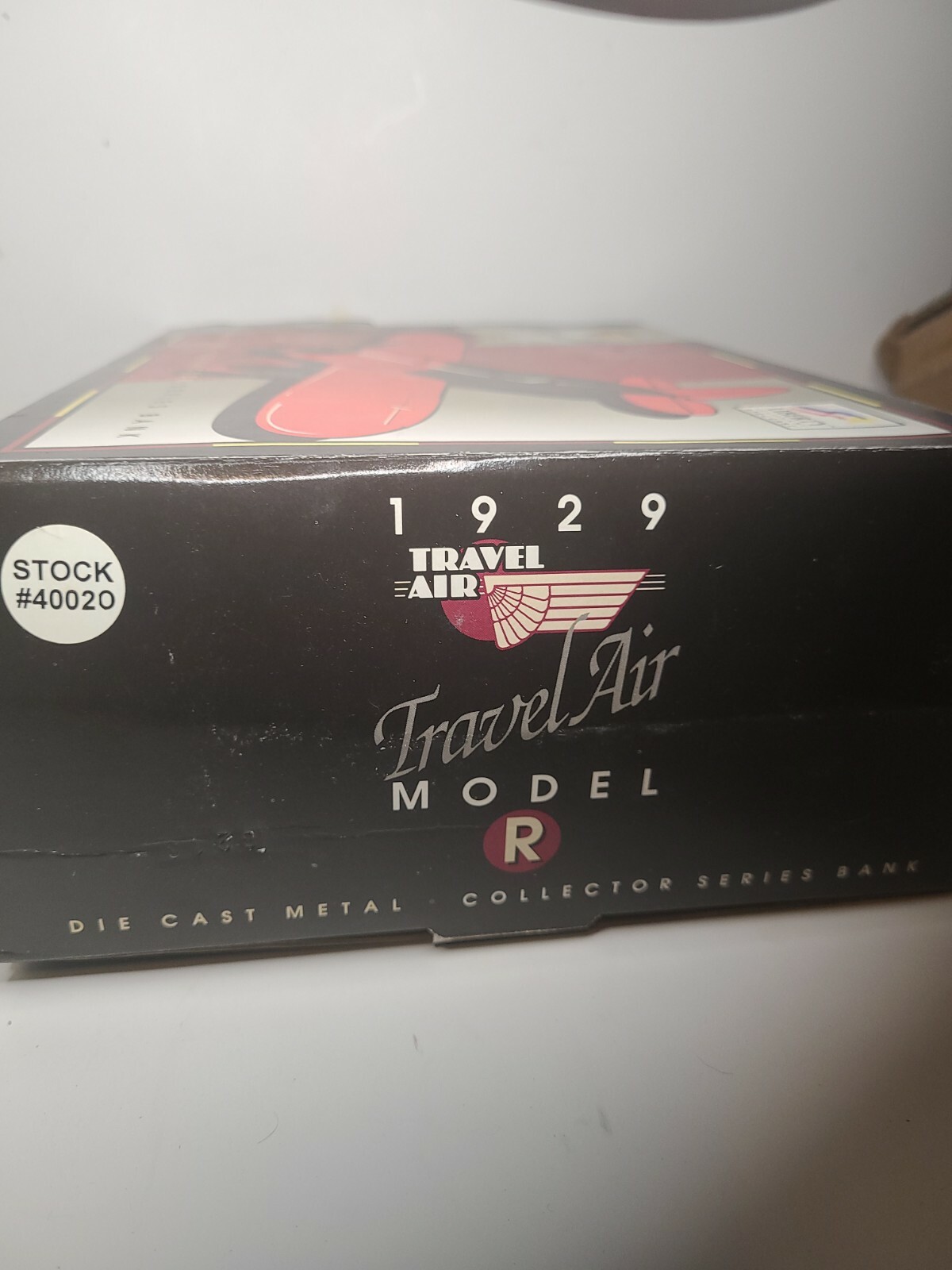 1929 Travel Air Model R Valvoline V100 Die-Cast Bank Stock # 40020