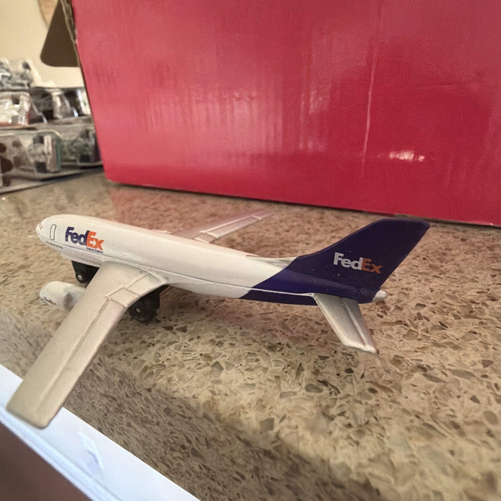 Fed Ex Cargo A310 Diecast Airplane Not Sure On The Official Size Or Make