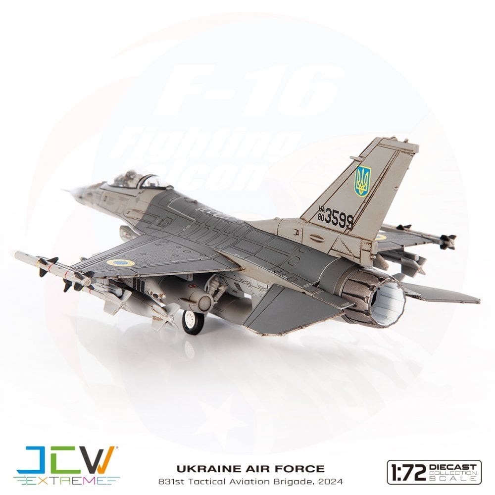 JC Wings 1:72 F-16AM Fighting Falcon Ukrainian Air Force, 831st – JCW72F16026