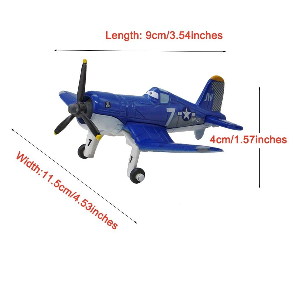 5 Pack Diecast Plane Models – Dusty, Skipper, Ripslinger, Bulldog, Echo Toys