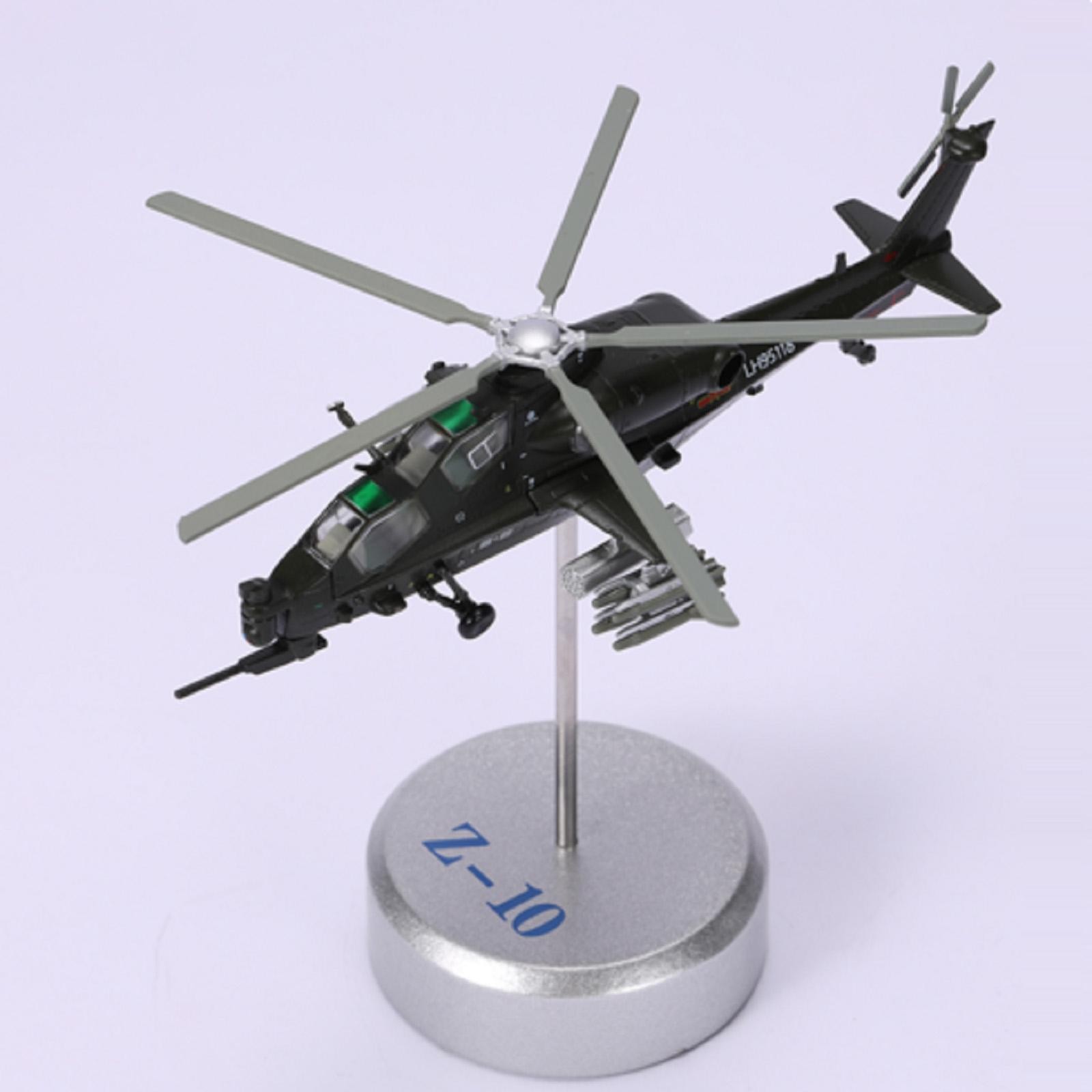 1/100 Chinese Armed WZ-10 Helicopter Model Military Aircraft Craft Collection