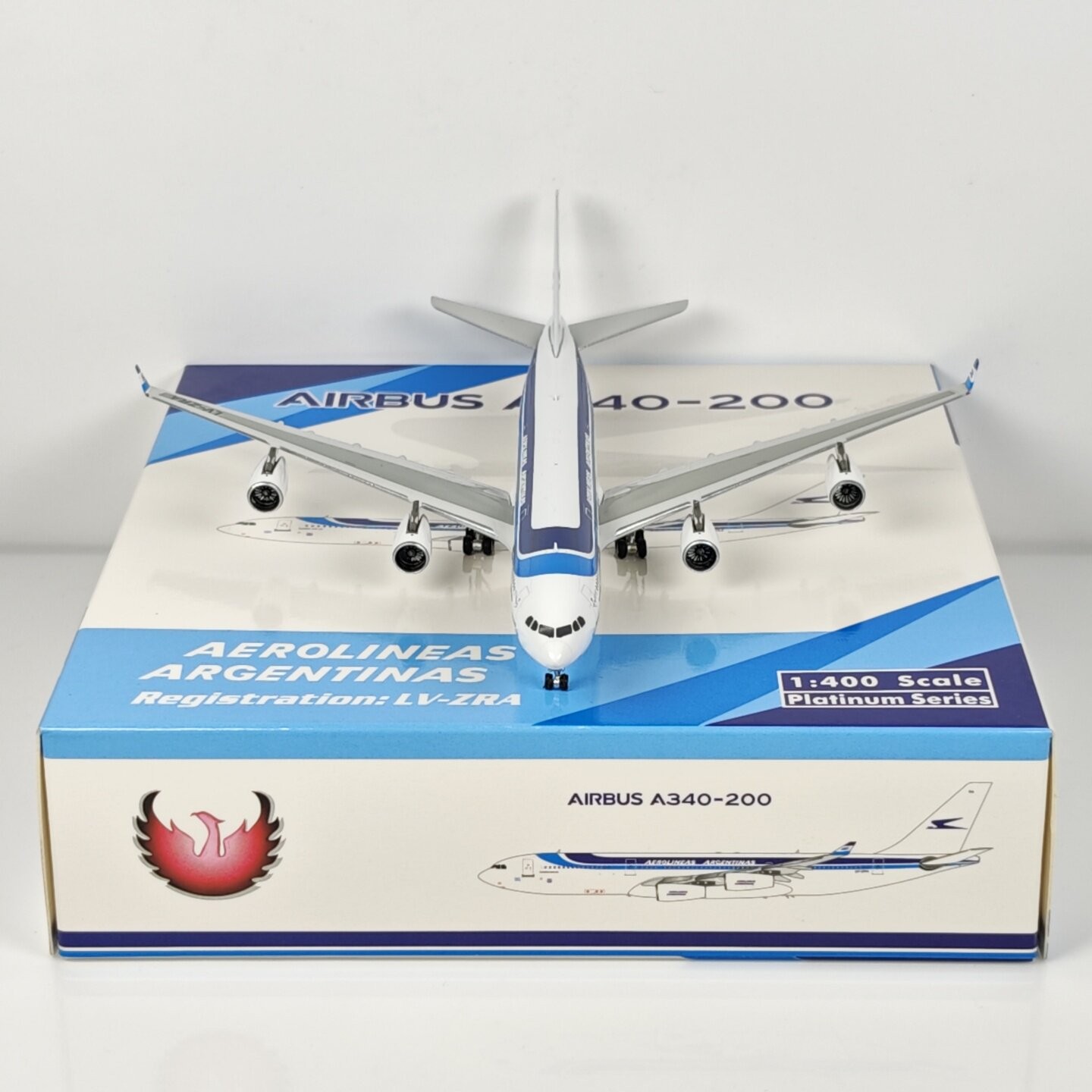 Phoenix 11866 1:400 Aerolineas Argentinas A340-200 LV-ZRA Alloy Aircraft Model