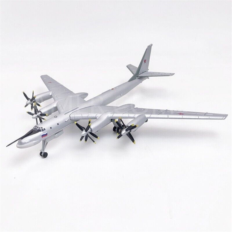 AMER Russia Air Force Tu-95ms Bear Strategic Bomber 1/200 Diecast Aircraft Model