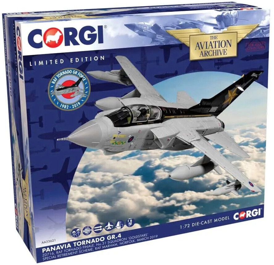 Corgi Panavia Tornado GR.4 – “Goldstars” Scheme 1:72 Die-Cast Airplane AA33621